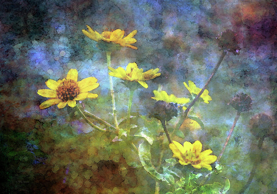 Wildflowers Against A Stormy Sky 5649 IDP_2 Photograph by Steven Ward