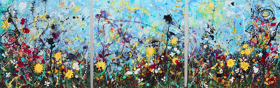 Rose Painting - Wildflowers by Angie Wright