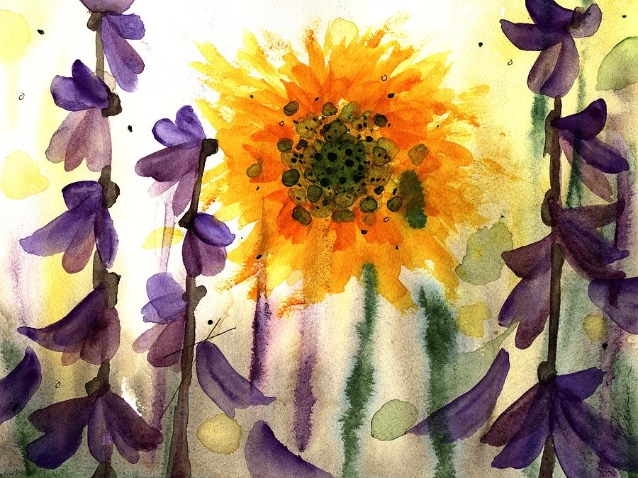 Wildflowers Painting by Dawn Derman