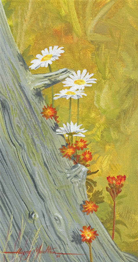 Wildflowers Painting by Harry Moulton