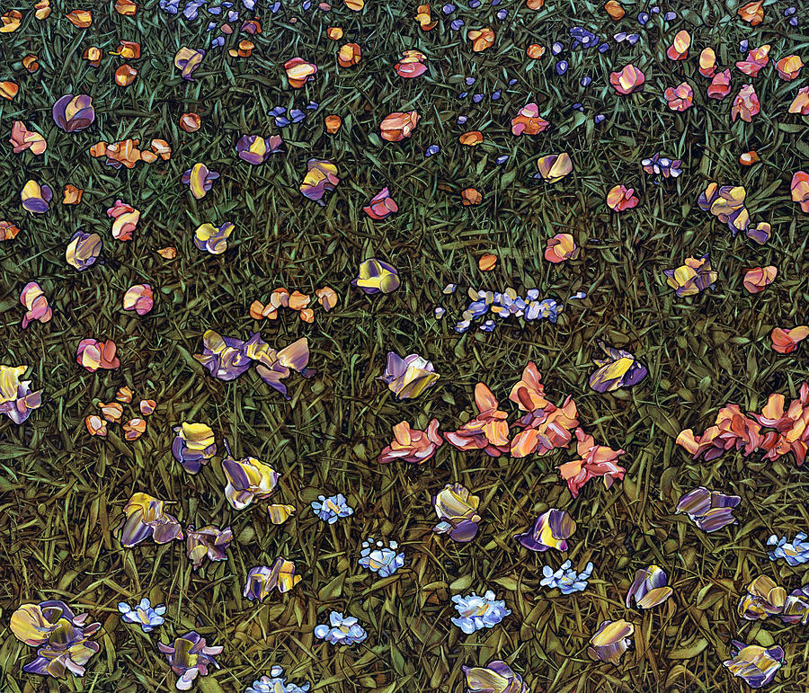 Wildflowers Painting by James W Johnson
