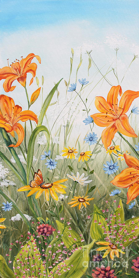 Wildflowers-JP3249 Painting by Jean Plout