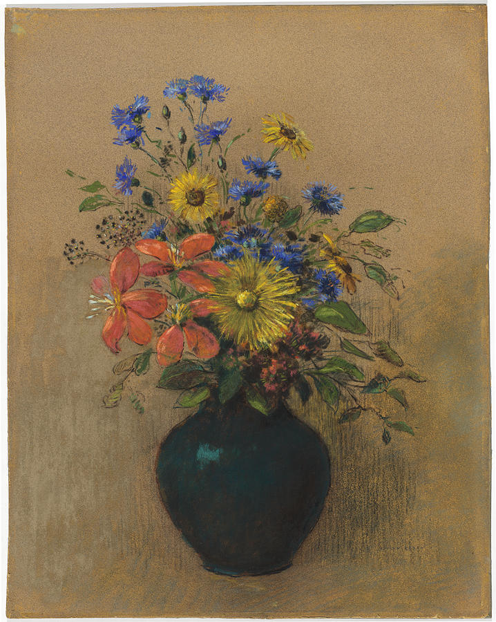 Wildflowers Painting by Odilon Redon