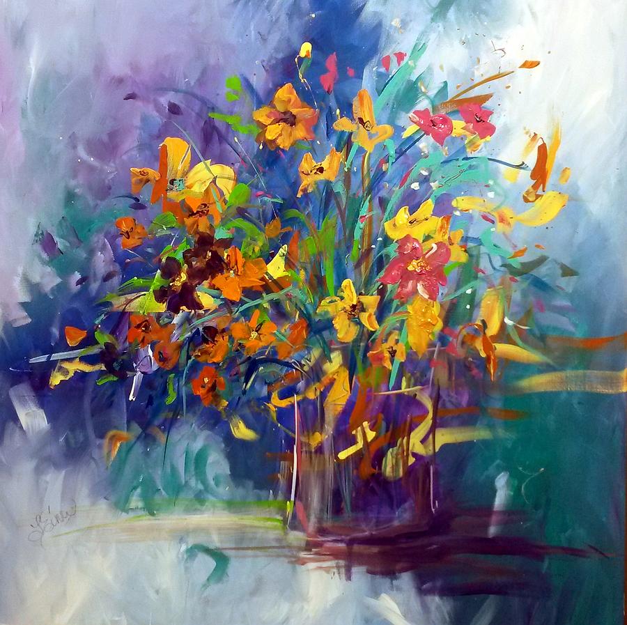 Wildflowers Painting by Terri Einer