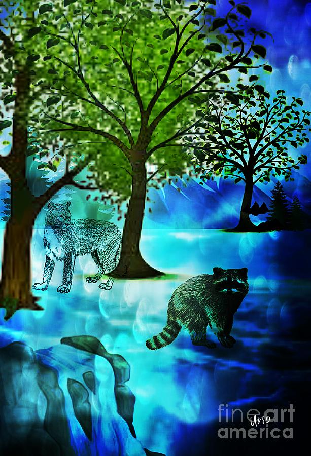 Wildlife 17-01 Digital Art by Maria Urso