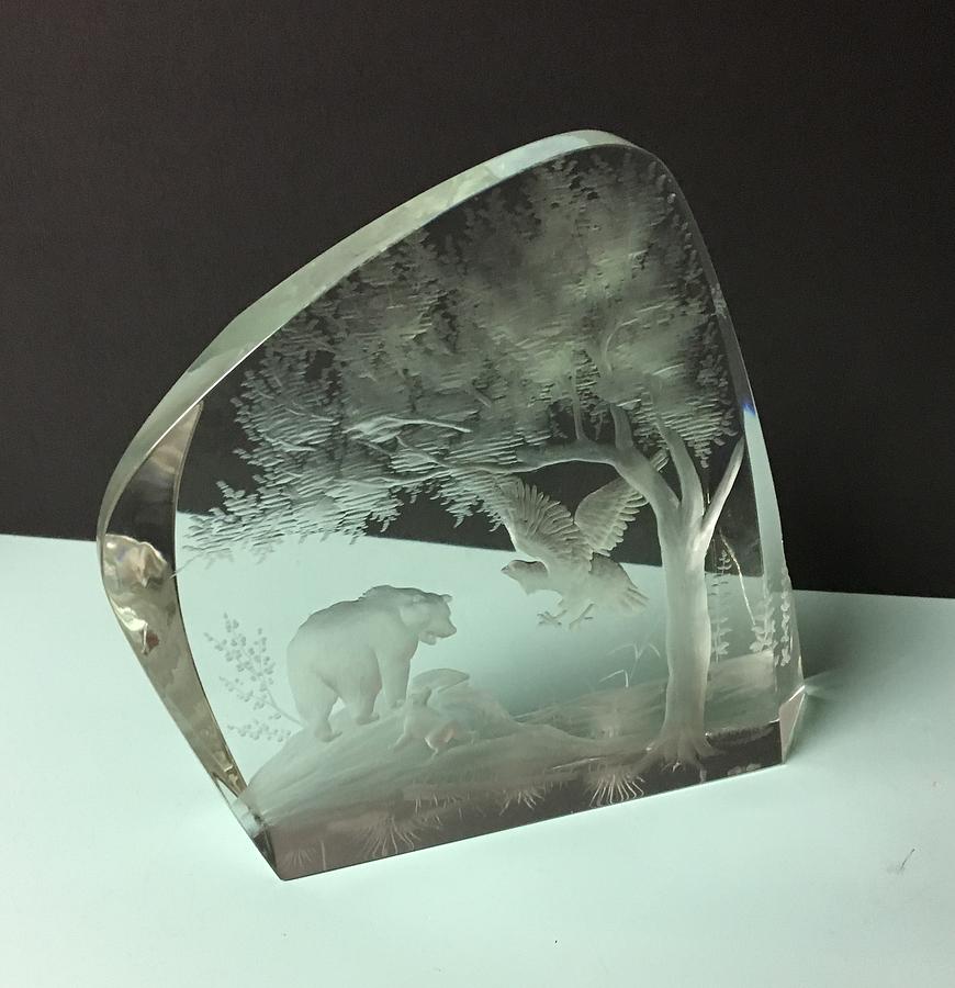 Wildlife Glass Art - Wildlife by Ivan Chalupka