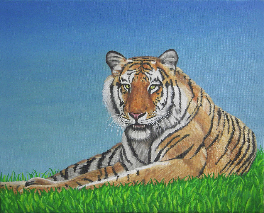 acrylic paintings of tigers