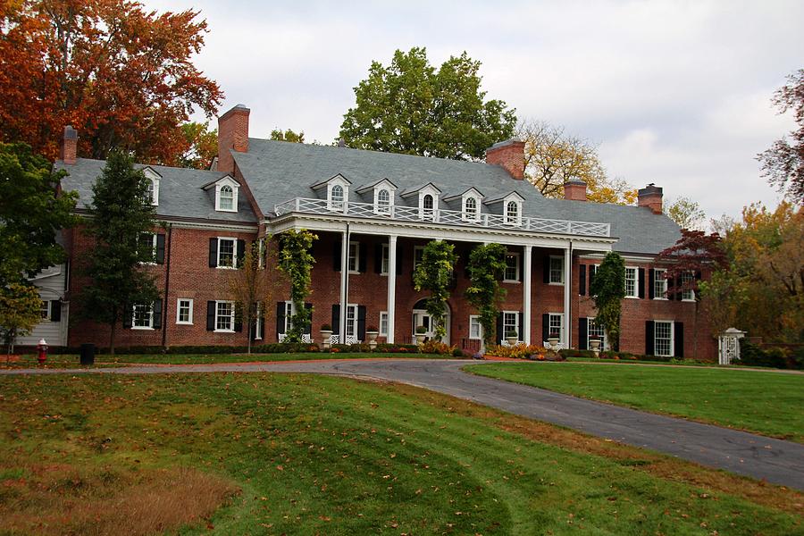 Wildwood Manor House in the Fall Photograph by Michiale Schneider