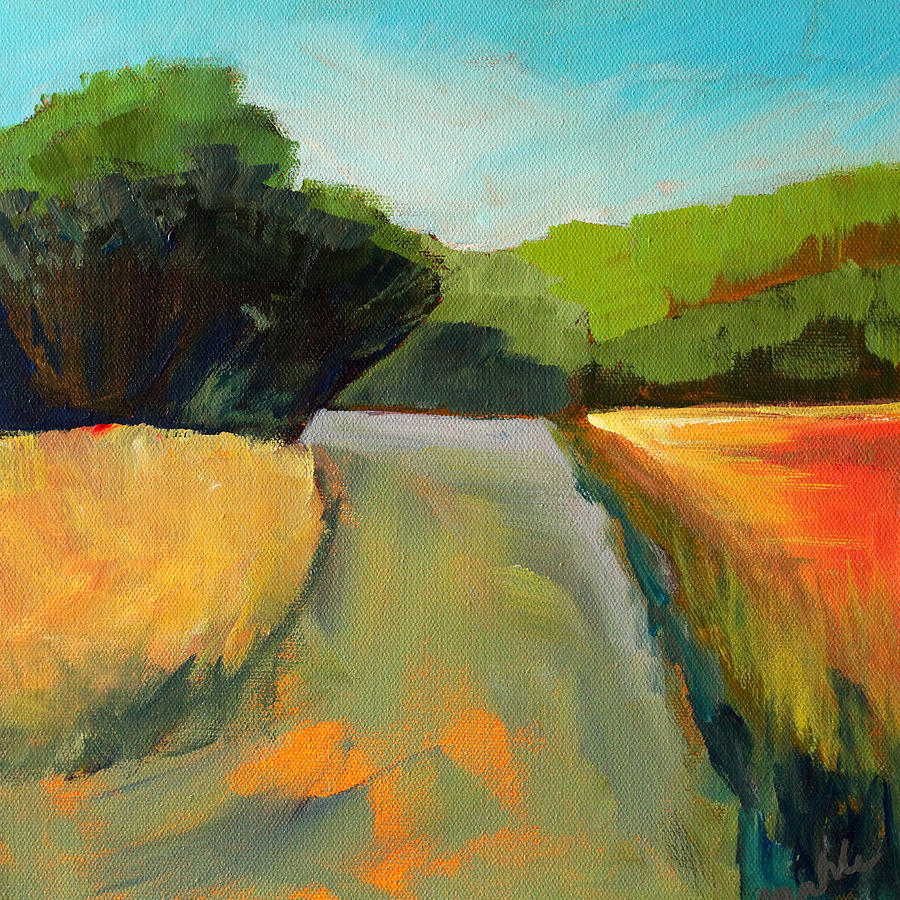 Wildwood Road Painting by Nancy Merkle