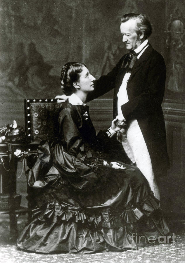 Wilhelm And Cosima Wagner Photograph by Science Source