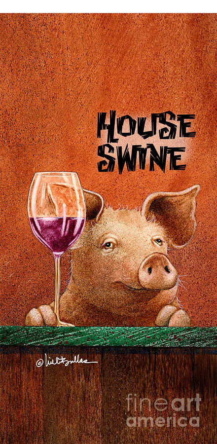 Will Bullas Painting - Will Bullas phone cover / house swine by Will Bullas