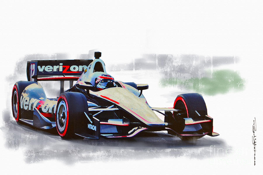 Will Power Indy Digital Art by Roger Lighterness