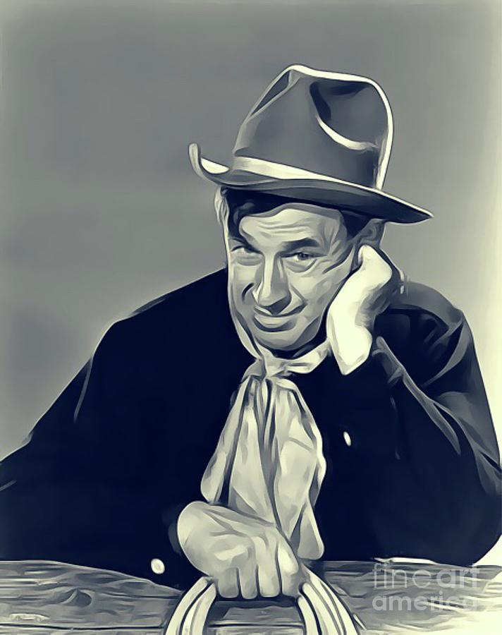 Hollywood Digital Art - Will Rogers, Actor by Esoterica Art Agency