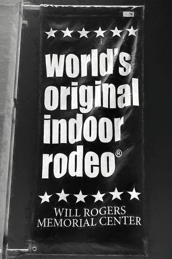 Will Rogers Rodeo BW Photograph by Rospotte Photography