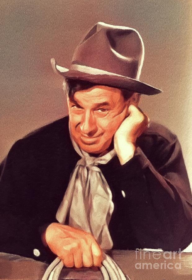 Hollywood Painting - Will Rogers, Vintage Actor by Esoterica Art Agency