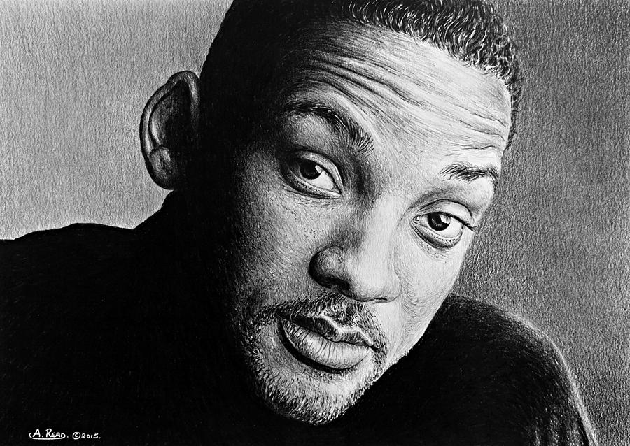 Will Smith Drawing by Andrew Read