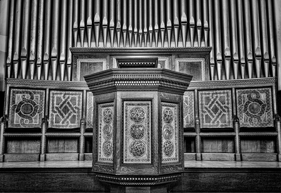 Willard Memorial Chapel Pulpit and Organ #3 Photograph by Stephen Stookey