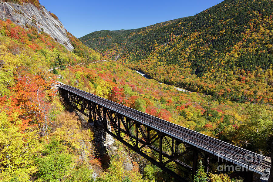 Nature Photograph - Willey Brook Trestle - Crawford Notch, New Hampshire by Erin Paul Donovan