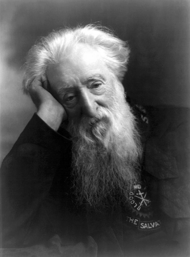 Black And White Drawing - William Booth 1829 To 1912 British by Vintage Design Pics