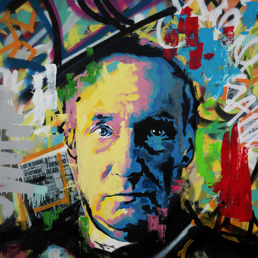 Abstract Painting - William Burroughs by Richard Day