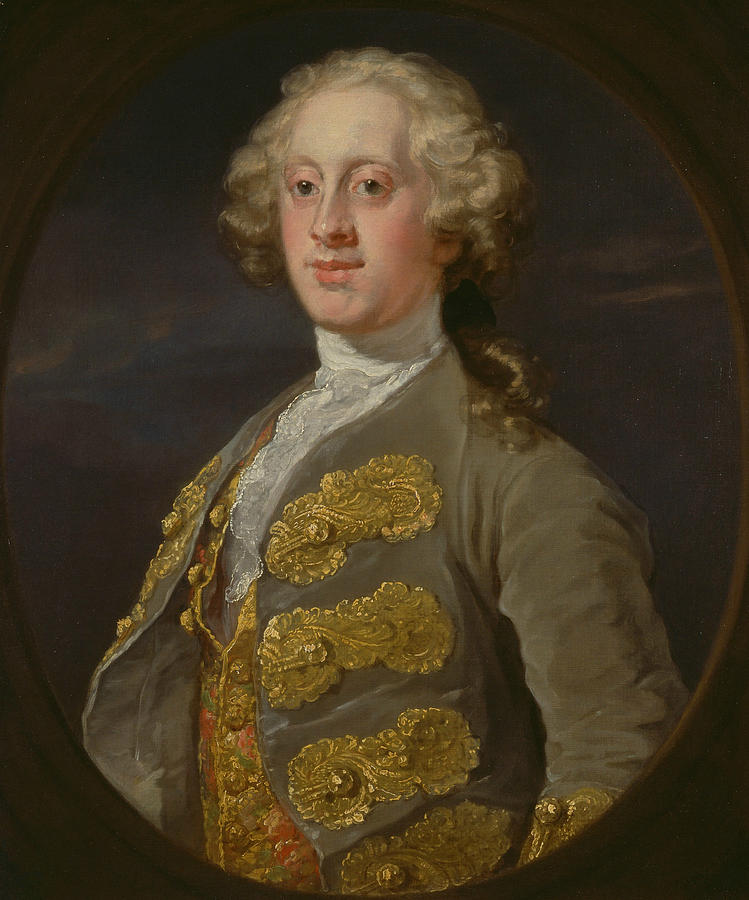 William Cavendish, Marquess of Hartington, Later 4th Duke of Devonshire Painting by William Hogarth