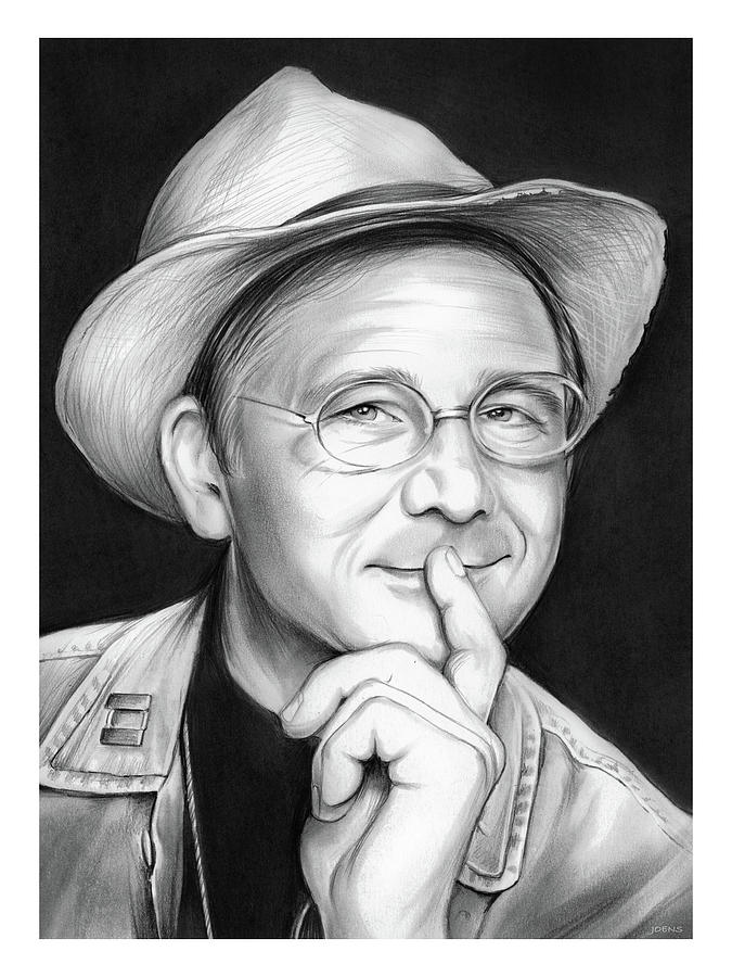 William Christopher Drawing by Greg Joens