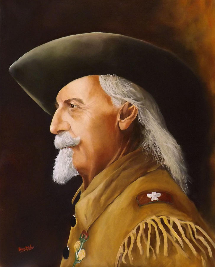 William Frederick Cody Painting by Barry BLAKE