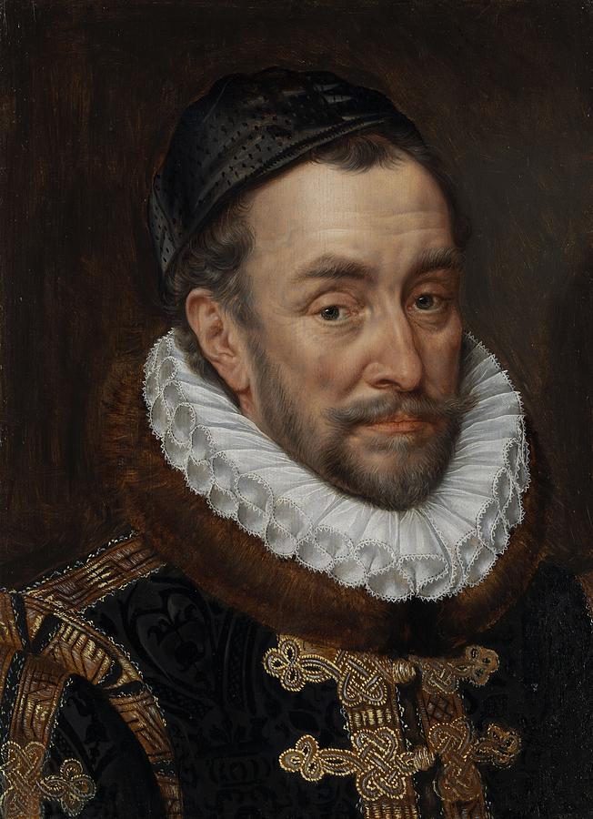 William I, Prince of Oranje, 1579 Painting by Vincent Monozlay