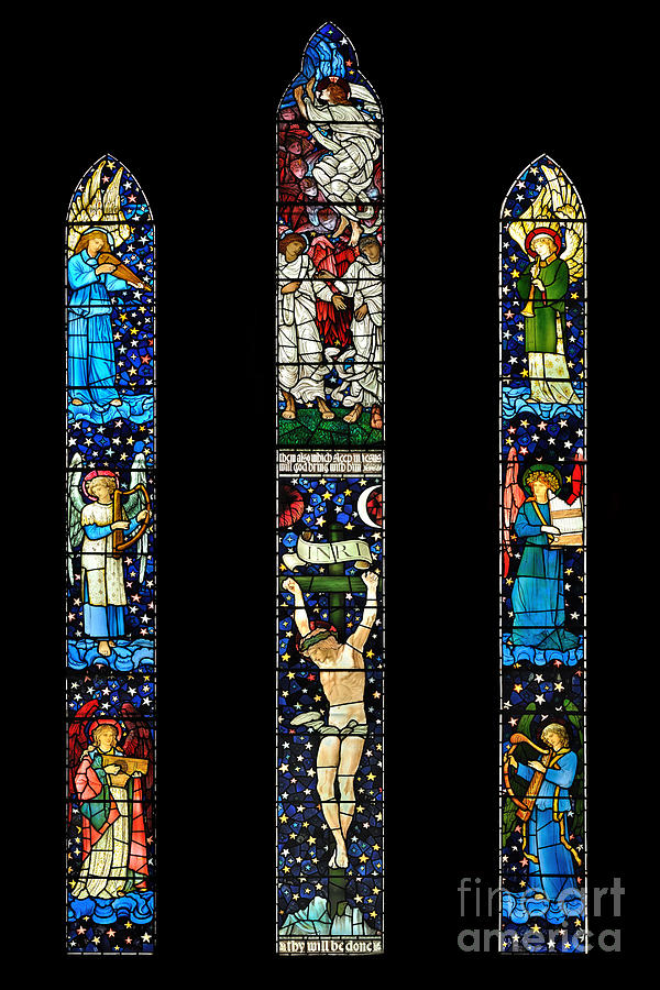 William Morris stained glass Photograph by Dave Lawrance