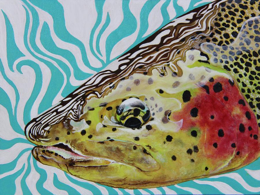 Trout Painting - William OClarkii by Lacey Hermiston