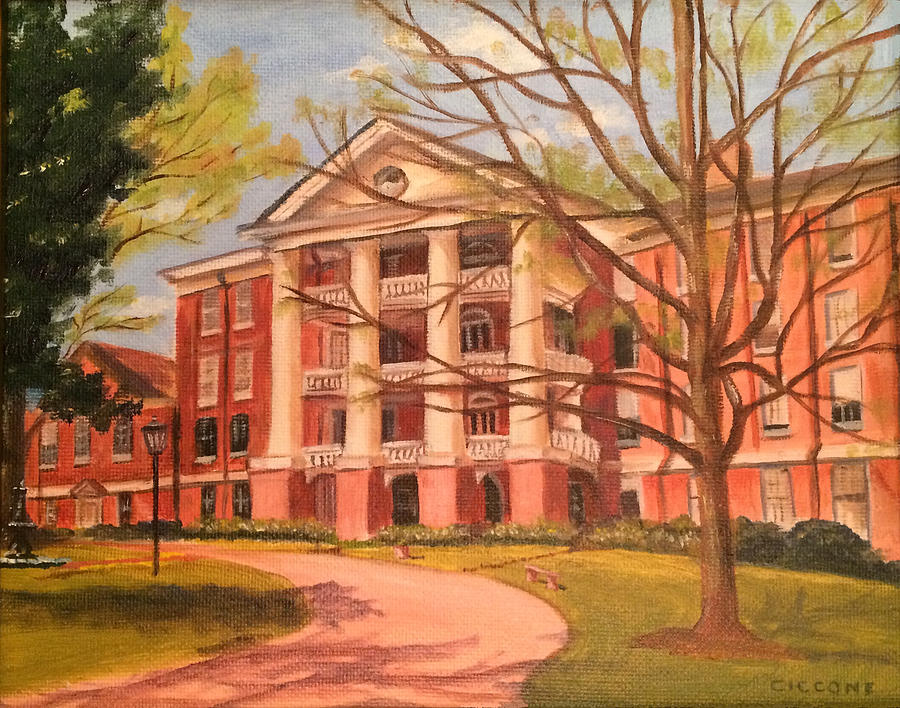 William Peace University Painting by Jill Ciccone Pike