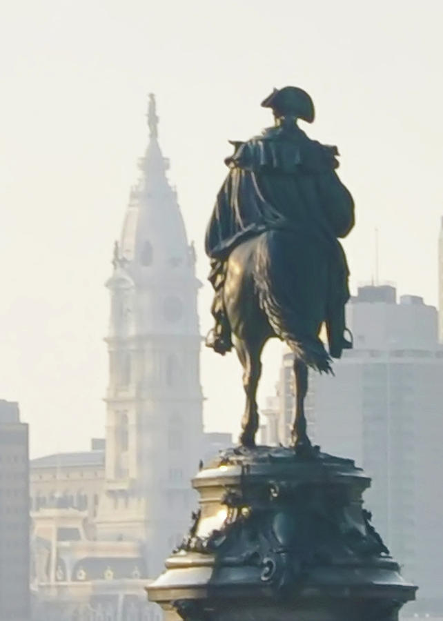 William Penn And George Washington Philadelphia Photograph By Bill Cannon