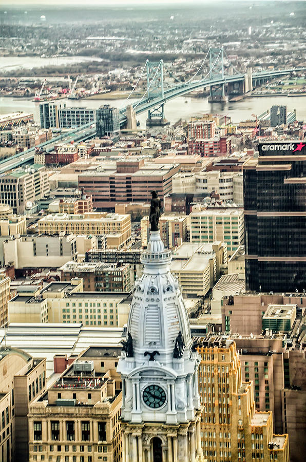 William Penn from Above Photograph by Bill Cannon