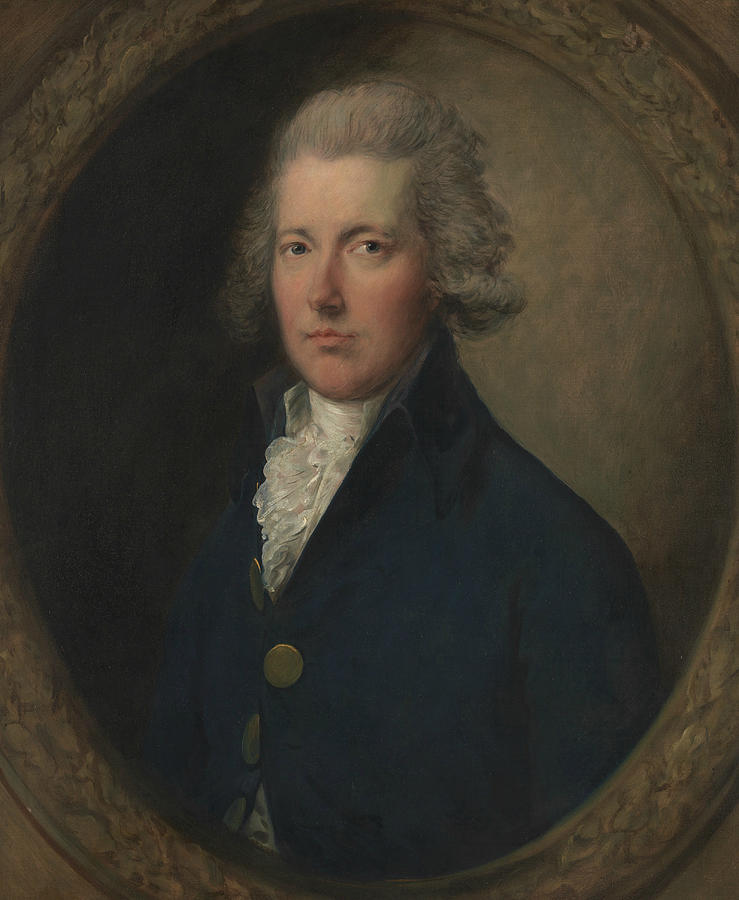 William Pitt Painting by Thomas Gainsborough
