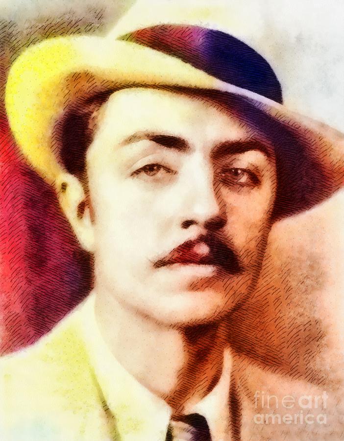 Hollywood Painting - William Powell, Vintage Hollywood Legend by Esoterica Art Agency