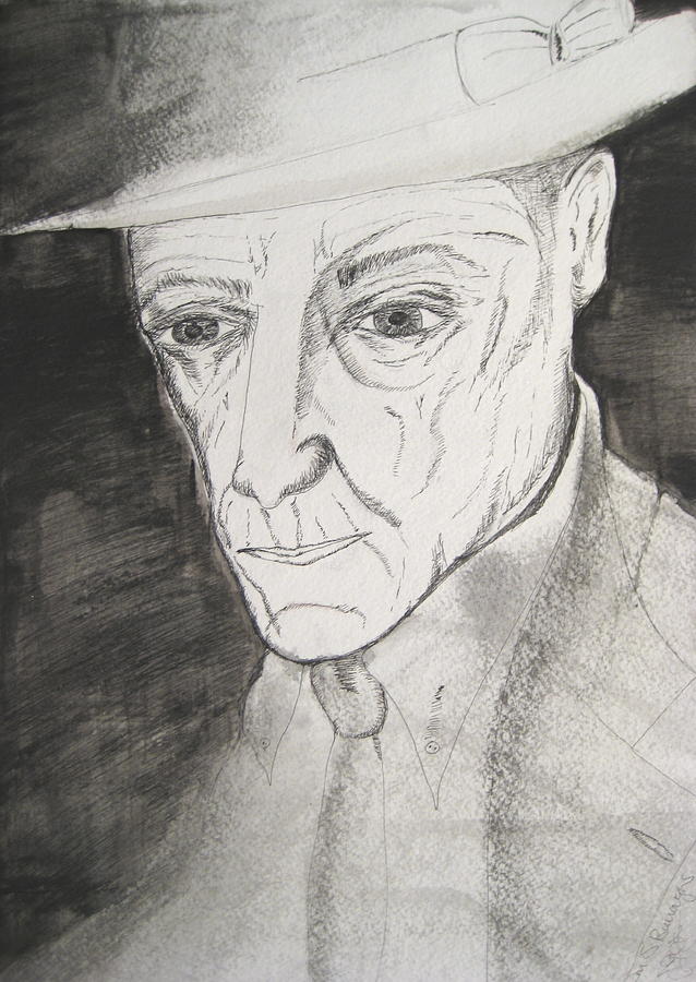 William S. Burroughs Painting by Darkest Artist - Fine Art America