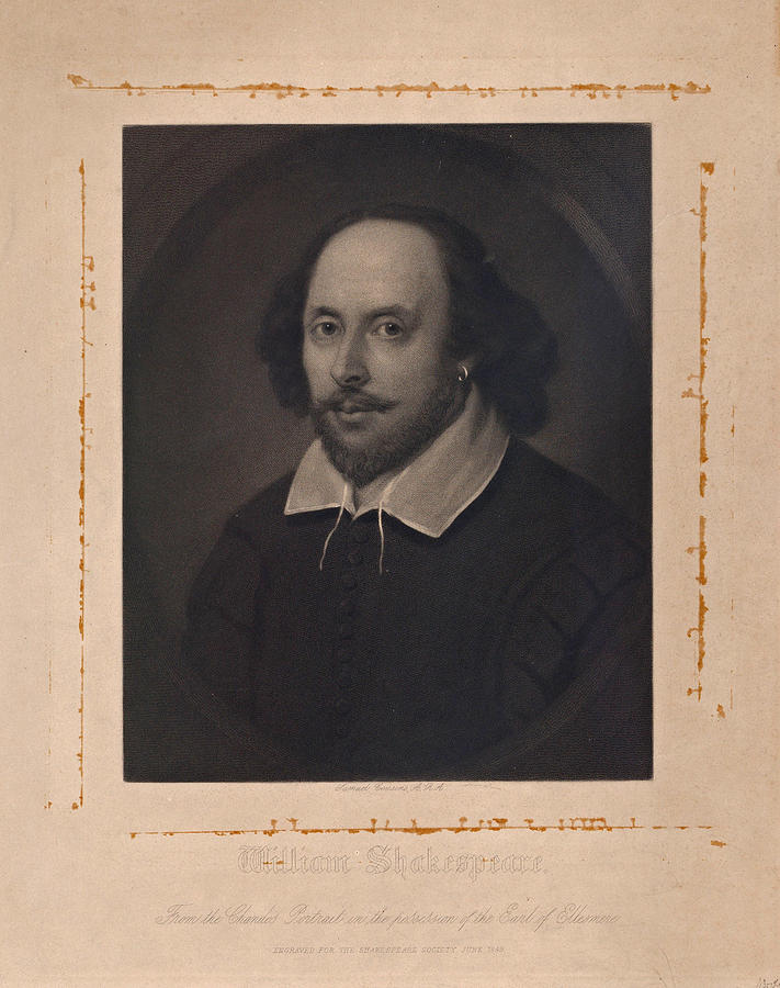 William Shakespeare Drawing by Samuel Cousins