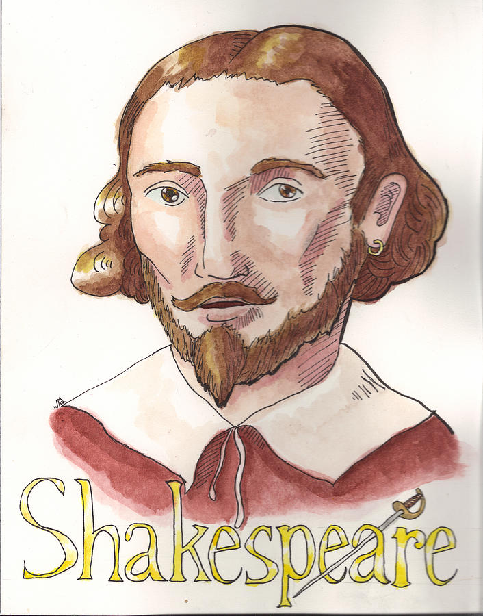 William Shakespeare Painting - William Shakespeare by Whitney Morton