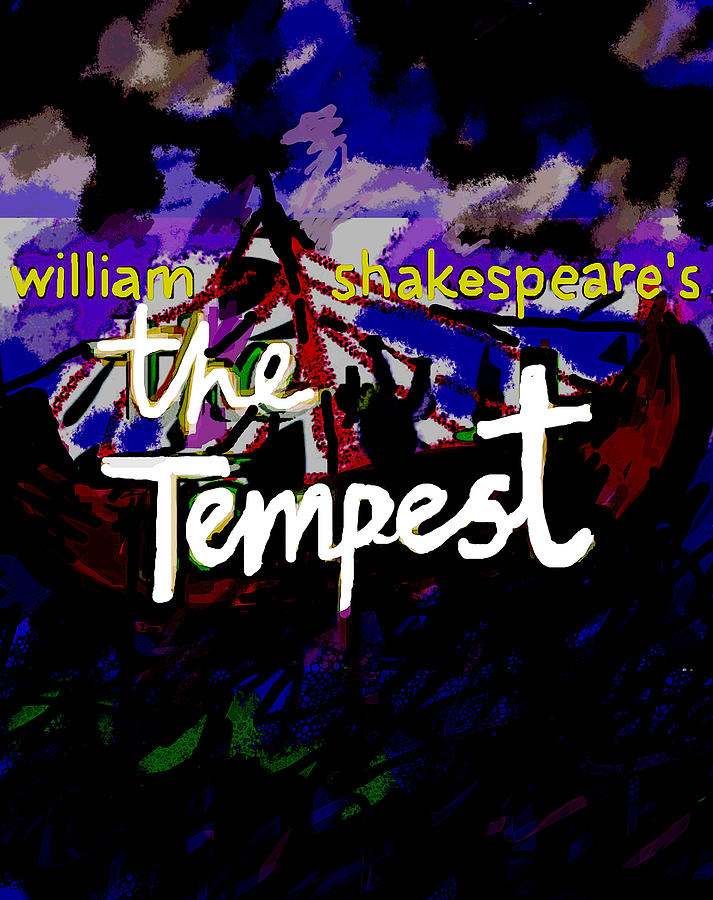 Whale Digital Art - William Shakespeares The Tempest poster  by Paul Sutcliffe