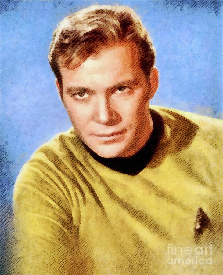 William Shatner, Actor Painting by Esoterica Art Agency