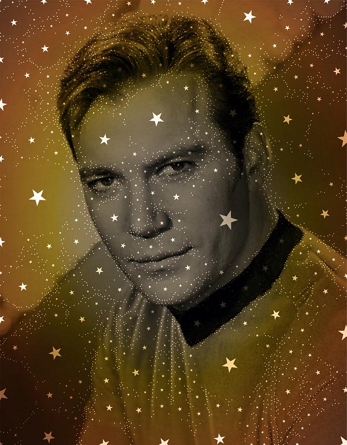 William Shatner As Captain Kirk Digital Art