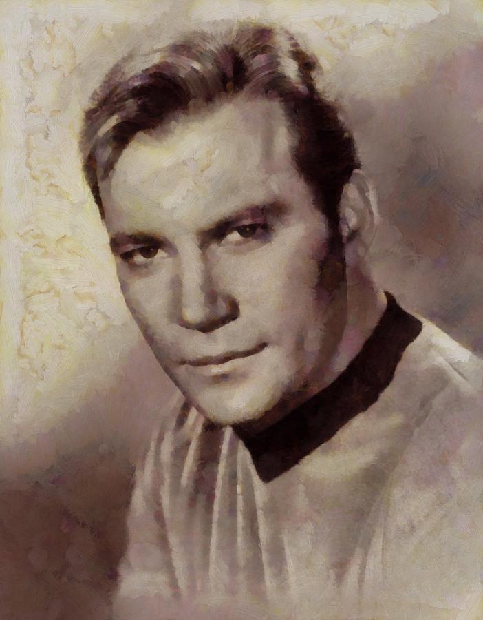 Hollywood Painting - William Shatner Star Treks Captain Kirk by Esoterica Art Agency