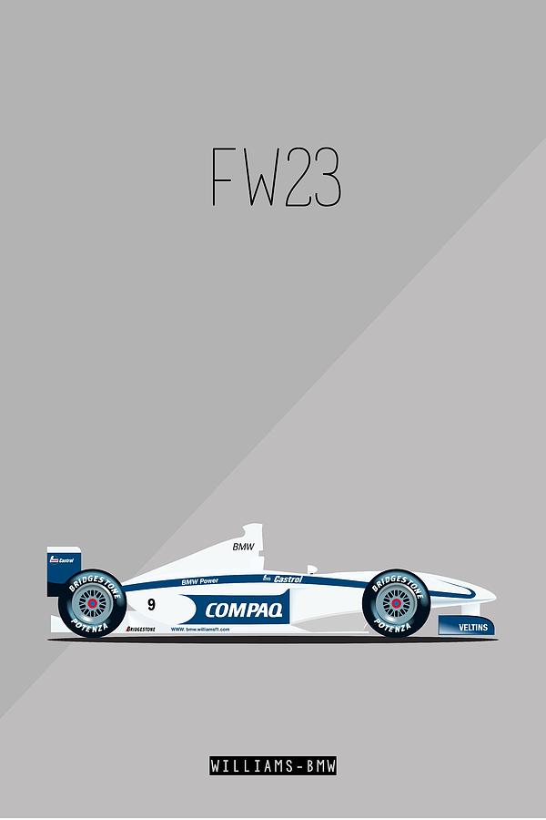 Williams BMW FW23 F1 Poster Painting by Beautify My Walls