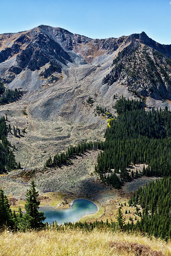 Williams Lake from Wheeler Peak Trail Photograph by Robert Woodward