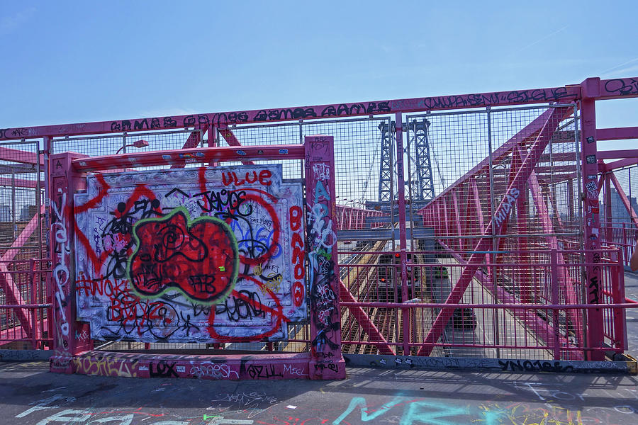 Williamsburg bridge graffiti Photograph by Toby McGuire