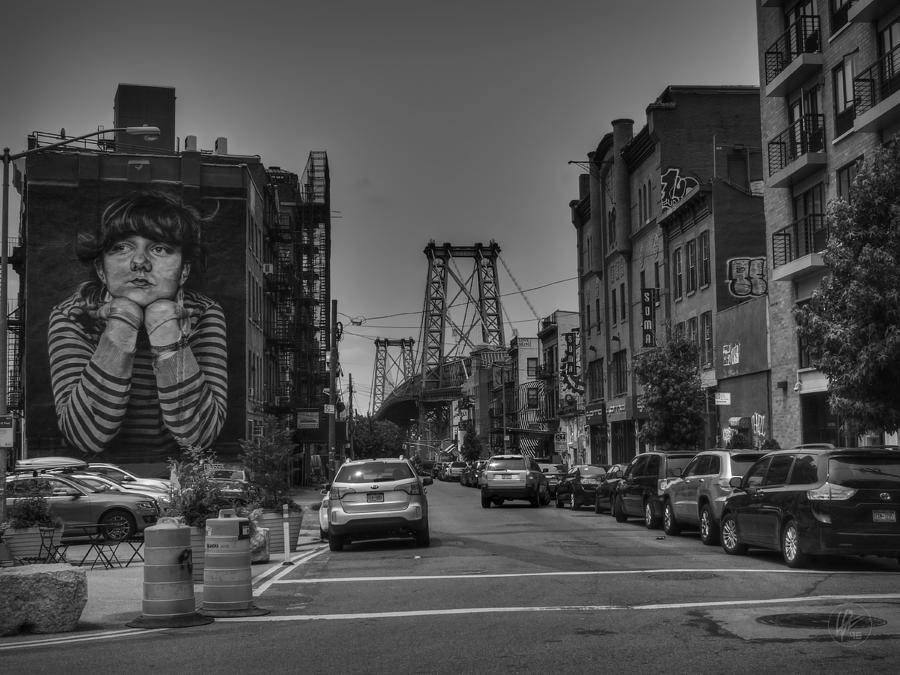 Williamsburg Brooklyn 001 BW Photograph by Lance Vaughn