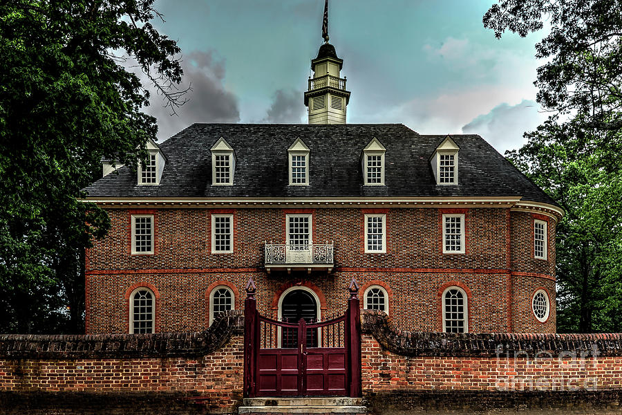Williamsburg Capitol Building Photograph by Gene Bleile Photography