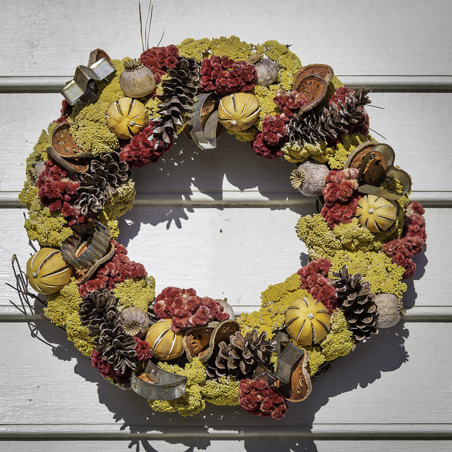 Christmas Photograph - Williamsburg Wreath 29 by Teresa Mucha