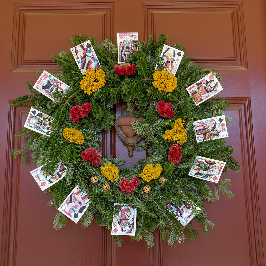 Christmas Photograph - Williamsburg Wreath 56 by Teresa Mucha