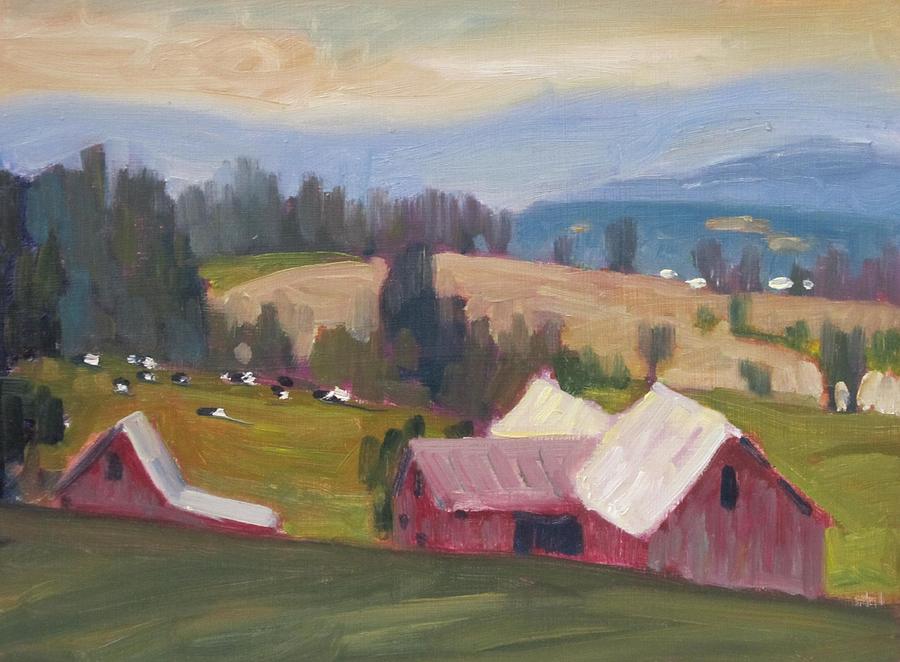 Williamstown Farm Painting by Len Stomski
